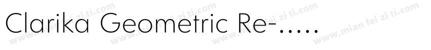 Clarika Geometric Re字体转换